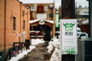 A menu for Gasburger - a local favorite among restaurants in Durango, Colorado