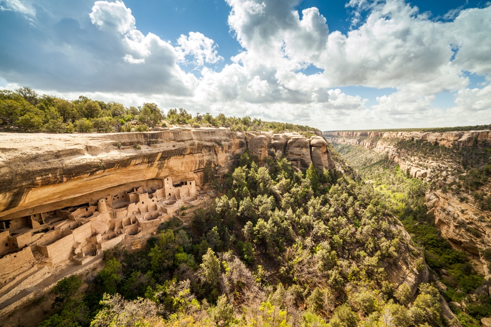 Overview of Mesa Verde National Park near Durango