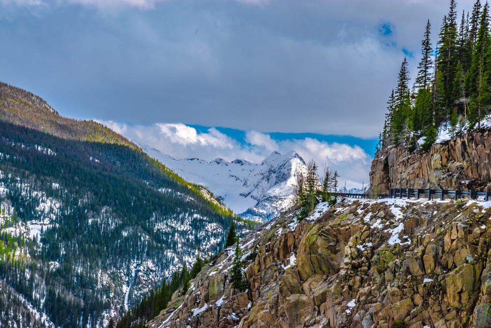 Winter views from the Durango to Silverton Train