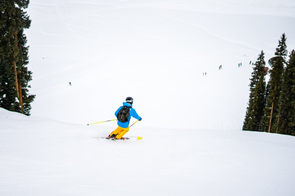 people skiing at Purgatory Ski Resort in Durango