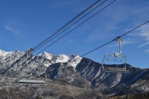 Enjoy views from the chairlift like this at Purgatory Ski Resort in Durango