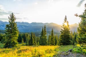Beautiful scenery in the Silverton area while hiking, which is one of the best things to do in Silverton, CO