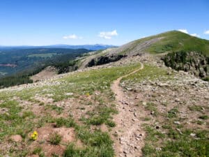 View of the Colorado Trail, one of the best Durango mountain biking trails near our Bed and Breakfast