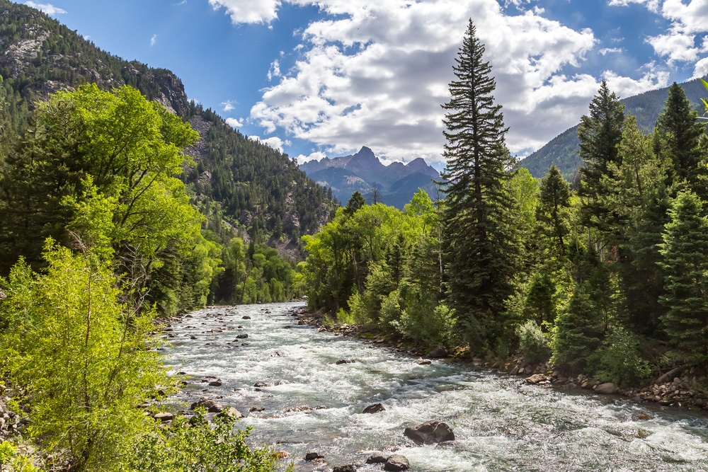 The scenic Animas River in Durango