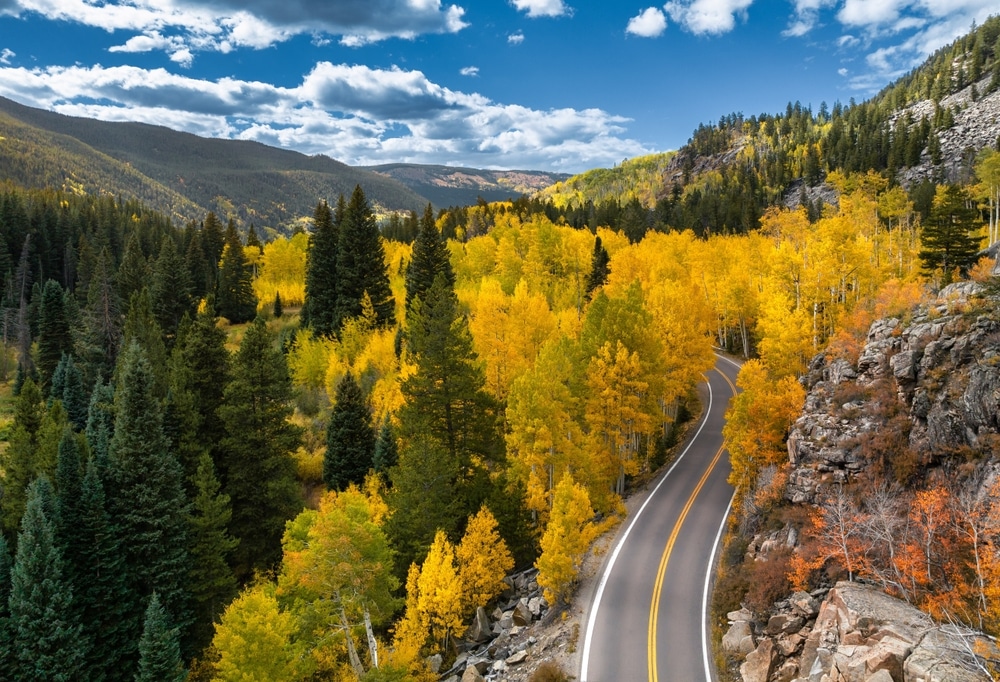 Scenic Chairlift Ride at Purgatory Ski Area 8 Colorado Fall Colors on the San Juan Scenic Skyway near Durango